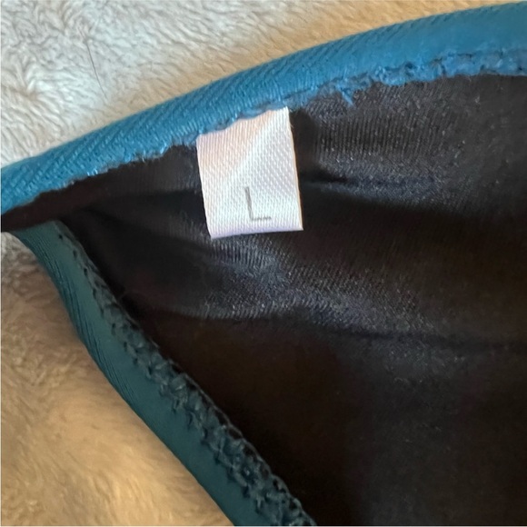 NWOT Deep Blue/Floral High Waisted Bikini - Picture 4 of 6